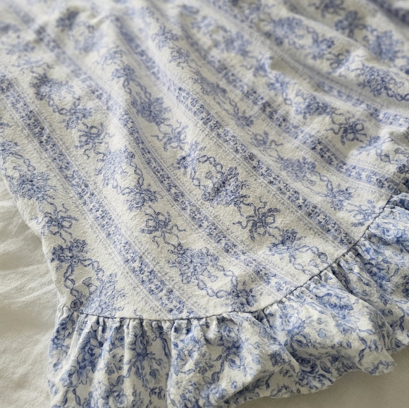 Vintage Lanz of Salzburg Etoile Floral Flannel Nightgown Small - Picture 5 of 6